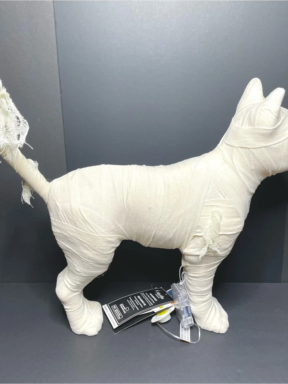 Martha Stewart LED Mummy Cat Halloween Decor